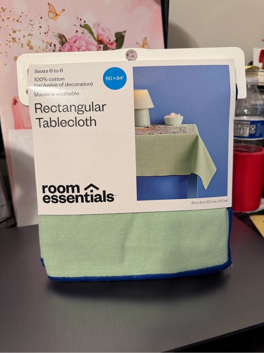 Room Essentials Mint Green Rectangular Tablecloth (60 x 84")